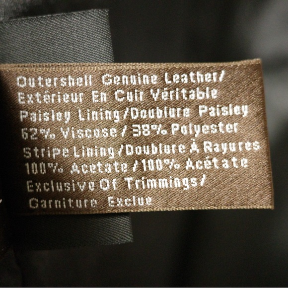 Danier Italian Leather Jacket Black Size US M - Picture 7 of 9